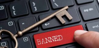 Key on keyboard with banned button pressed
