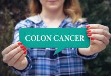 sign saying colon cancer
