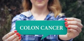 sign saying colon cancer