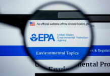 Climate Skeptic BRAZENLY Targets EPA EPA website under magnifying glass.