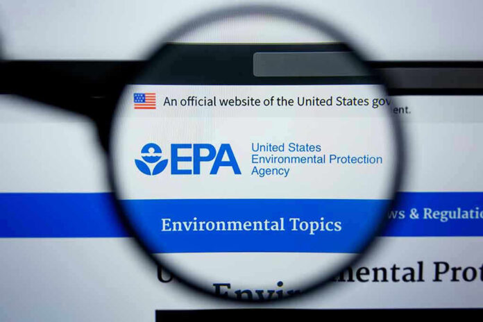 EPA website under magnifying glass.