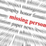 UK Child Trafficking Disaster—Unthinkable Numbers Missing Text graphic highlighting missing person in red among blurred words