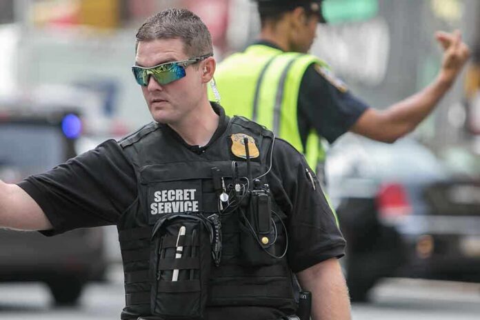 DO-NOT-USE-shutterstock_551259901 A Secret Service agent directing traffic in an urban setting
