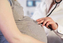 Birth-Tourism Group CAUGHT – Openly Promoting U.S Trips! Doctor uses stethoscope on pregnant womans belly.