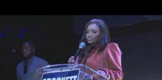 U.S. Rep. Jasmine Crockett announces Texas Supreme Court decision to shocked audience