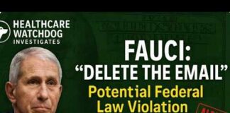 Fauci’s Testimony vs. His “Delete the Emails” Orders: Did He Violate Federal Law?