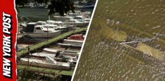Sunken Ship Uncovered After Historic Danube Drought Leaves Marina Dry