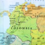President Breaks Centuries Old Tradition Map of Colombia with cities and neighboring countries