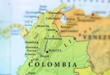 President Breaks Centuries Old Tradition Map of Colombia with cities and neighboring countries