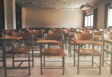 Trump BANS Student Loans for Majors That Don’t Earn Enough Money Empty classroom with rows of wooden desks and chairs