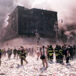 11 Kids Killed During Devastating Orphanage Fire First responders amid debris near a heavily damaged building