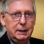 McConnell’s Return Ignites Senate Uproar elderly man with glasses in a close-up portrait