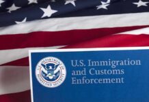 ICE Wrongly Deports Man TWICE in 6 Months U.S. ICE document against American flag
