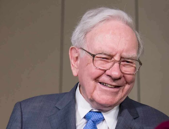 Warren Buffett smiling during a public appearance