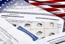 SCOTUS Greenlights Mass Expulsions – Canada Overwhelmed U.S. immigration and naturalization documents with American flag