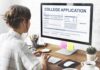 DOJ Targets California – Migrants Gifted Free College Ride Student completing a college application on a desktop computer