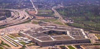 The Pentagon building seen from above