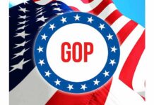 GOP Candidate Suspends Campaign After Car Crash ARREST! GOP emblem over American flag